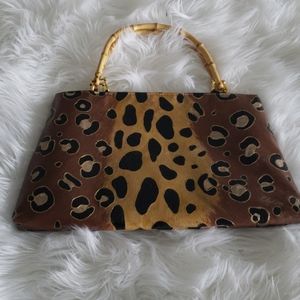 BOUTIKI LEOPARD PRINT ELIZABETH ROSE SHOPPER